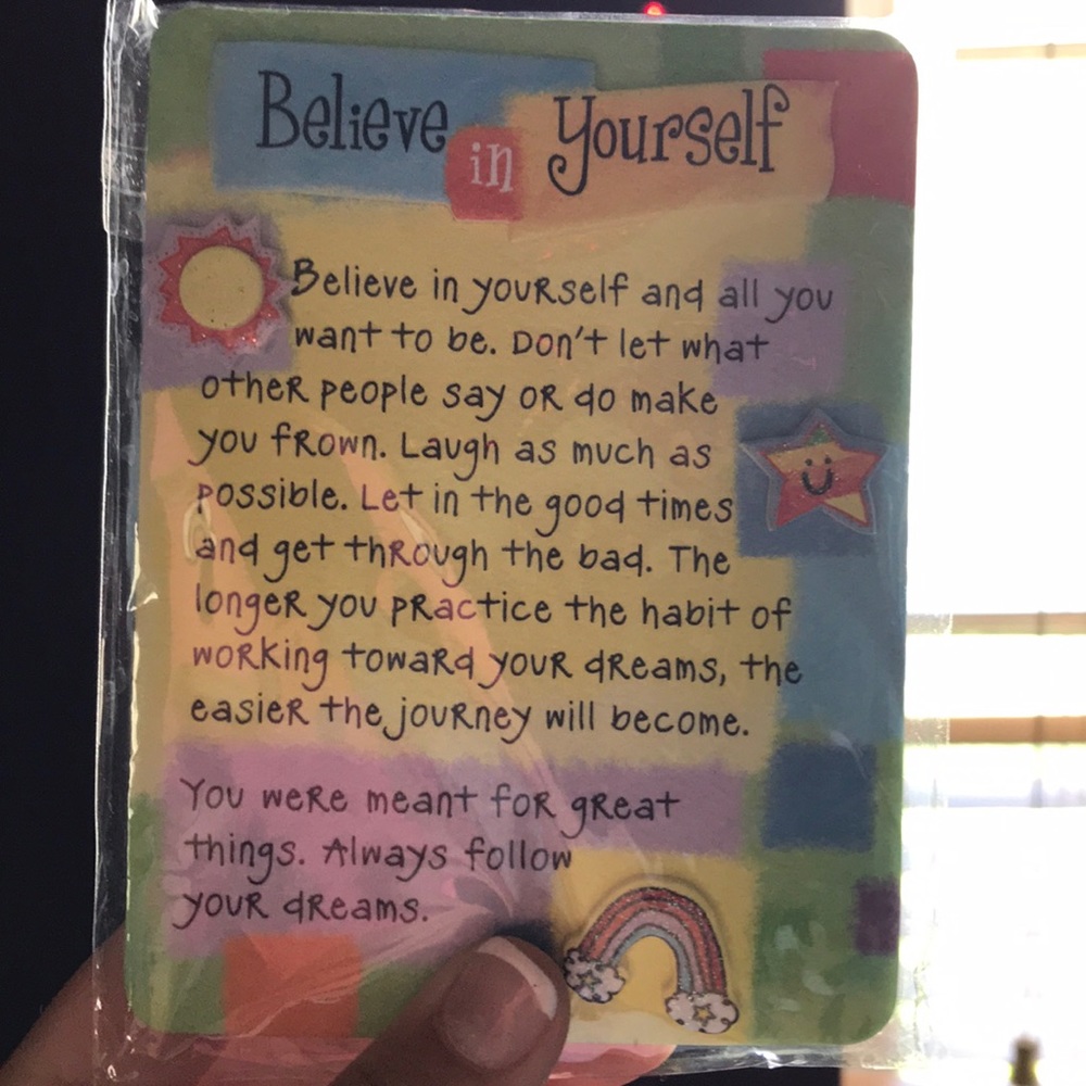 Believe in Yourself Quote Magnet/Easel